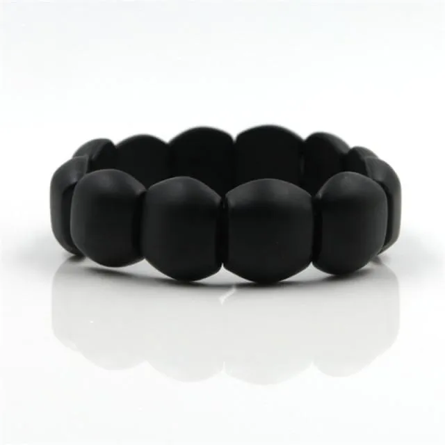 100% Natural Black Obsidian Bracelet