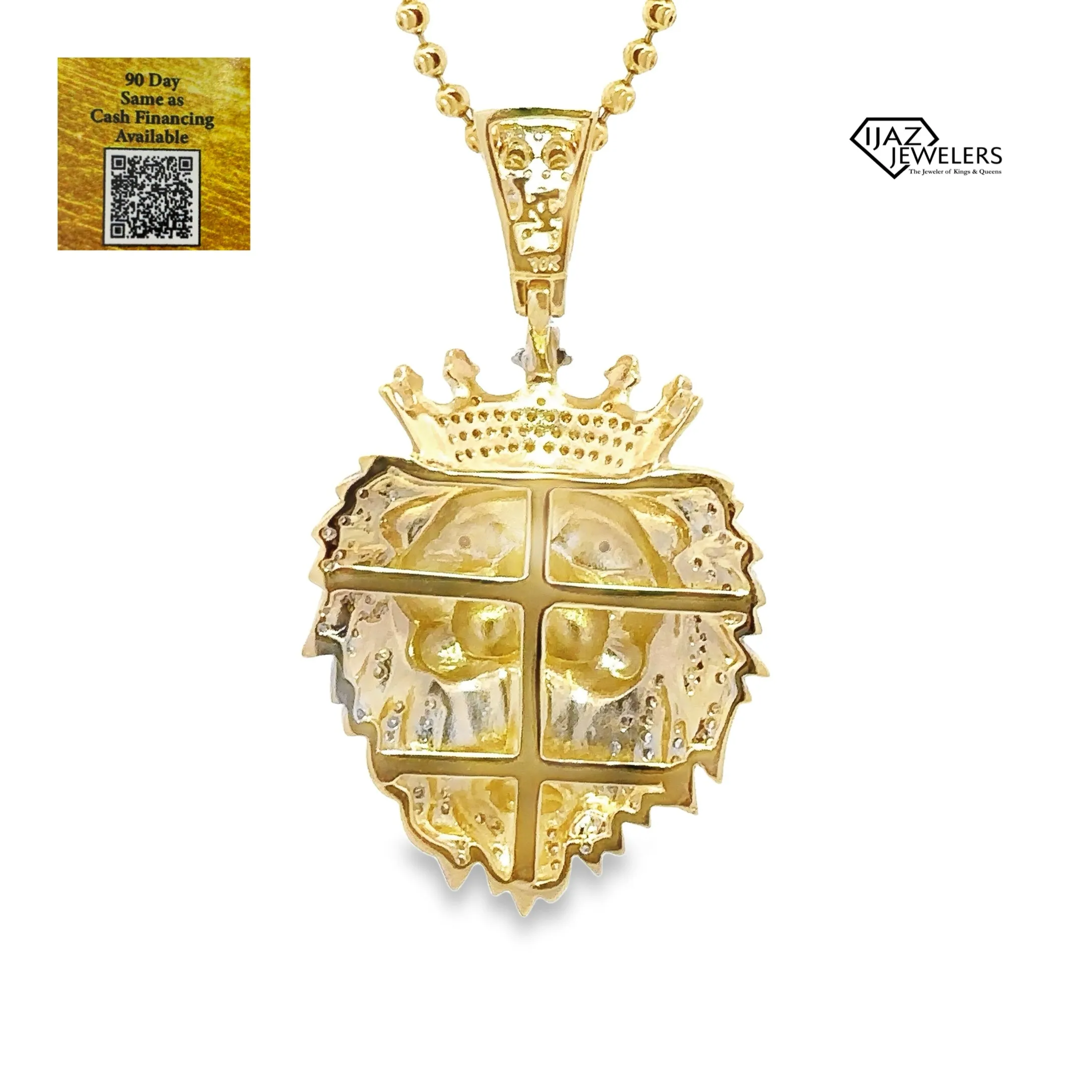 10K Gold 0.56 CTW Diamond Lion Charm