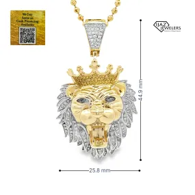 10K Gold 0.56 CTW Diamond Lion Charm