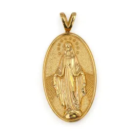 10k yellow gold Oval Milagrosa pendant-315327