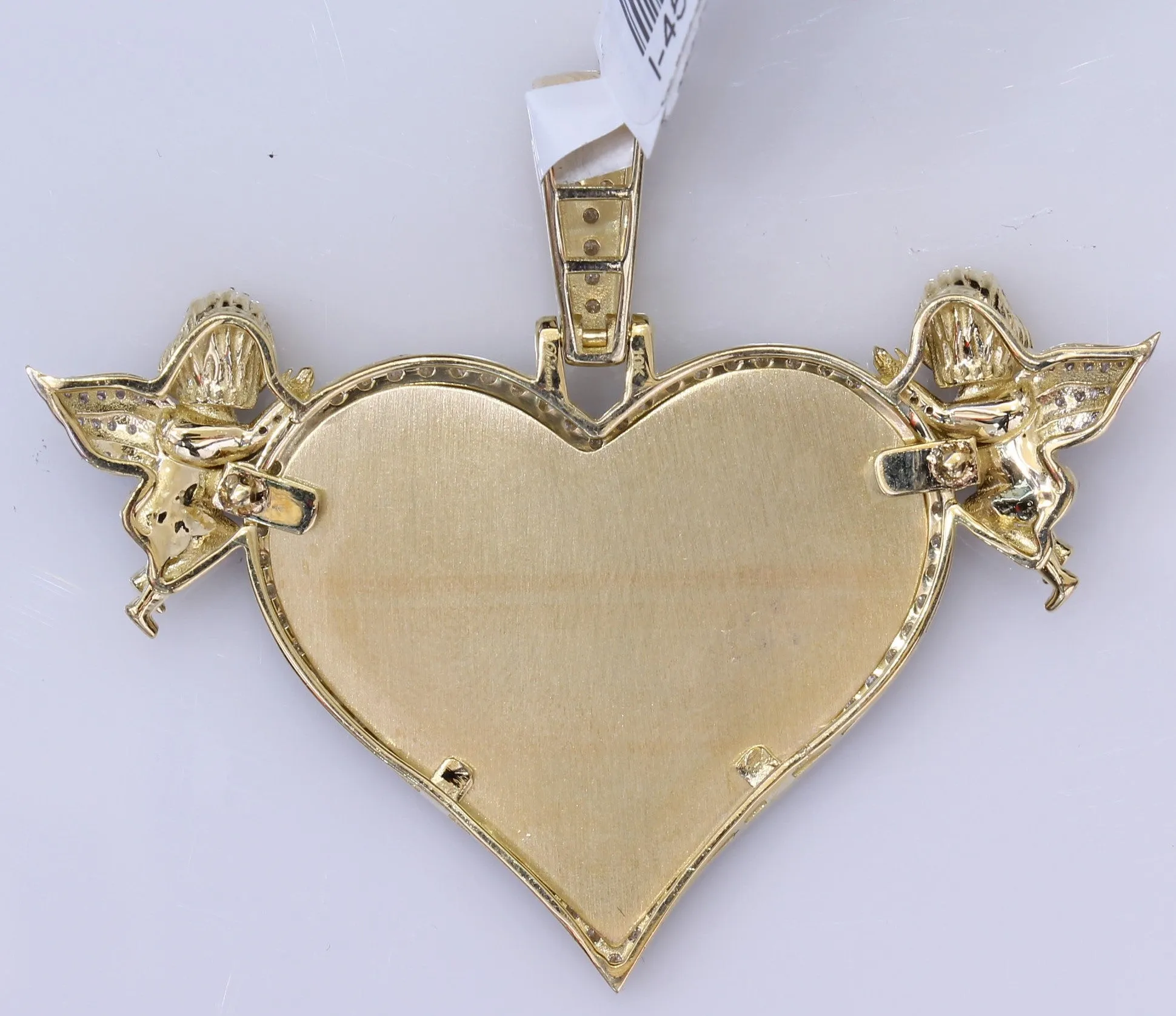 10k Yellow Heart Memory Pendant 1.15Ctw