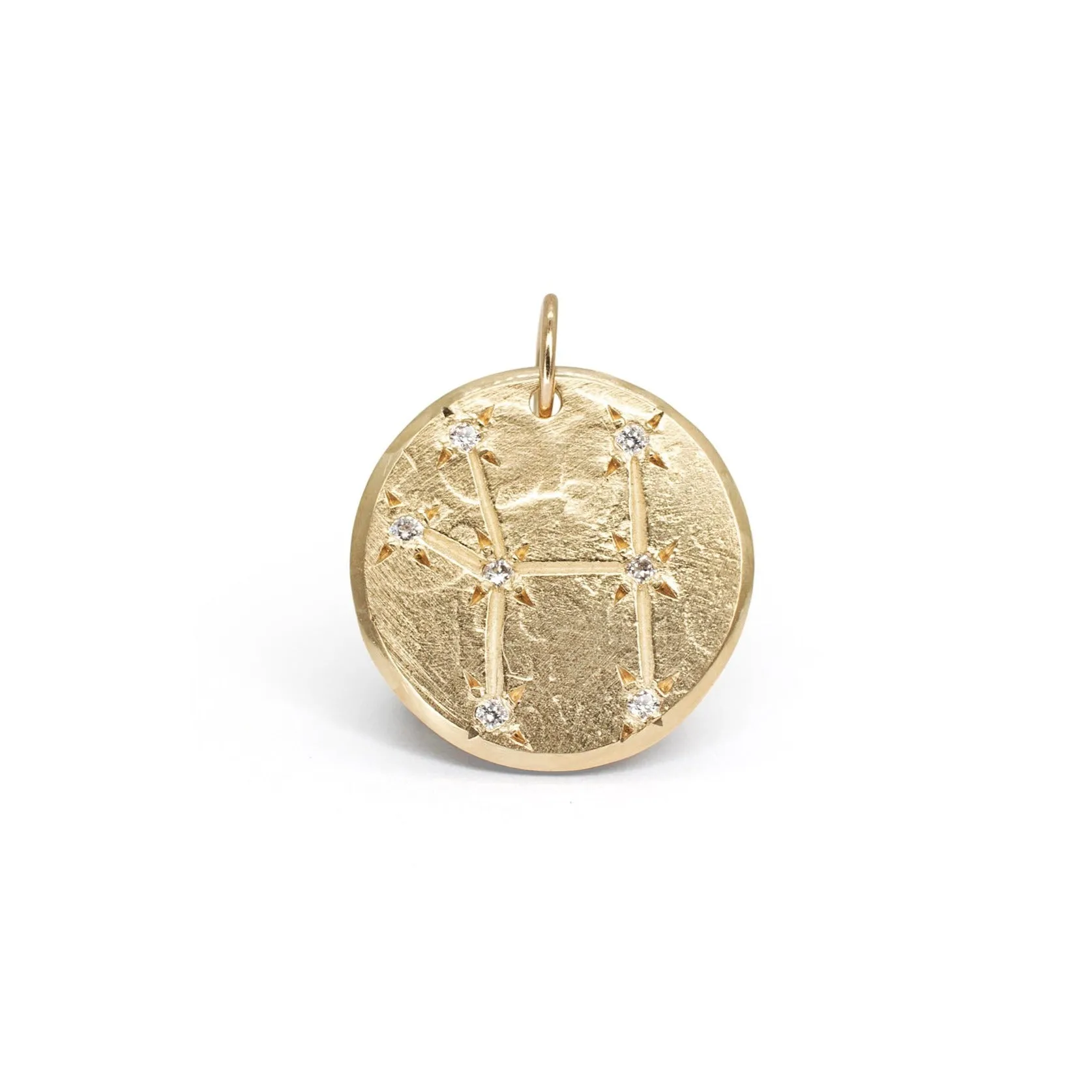 10K Zodiac Diamond Constellation Charms