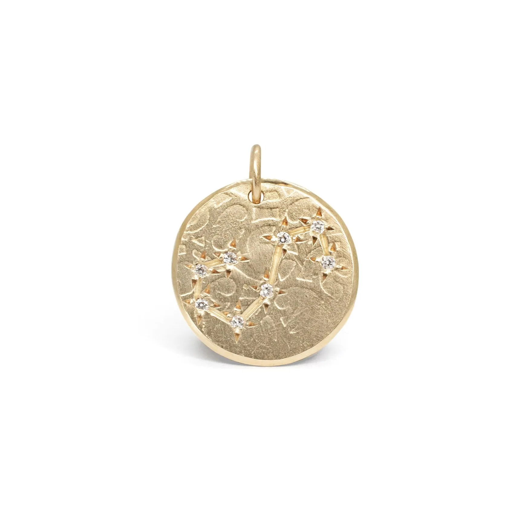 10K Zodiac Diamond Constellation Charms