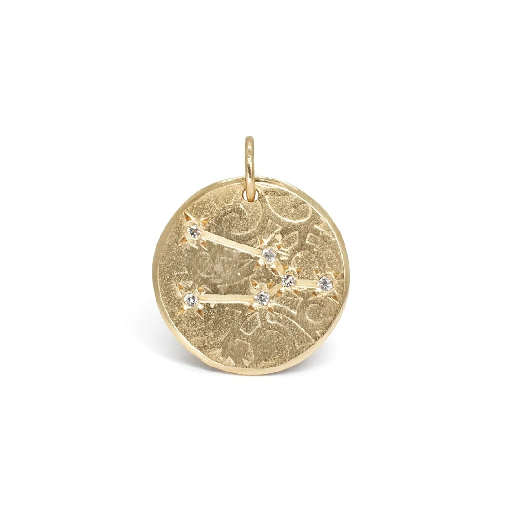 10K Zodiac Diamond Constellation Charms