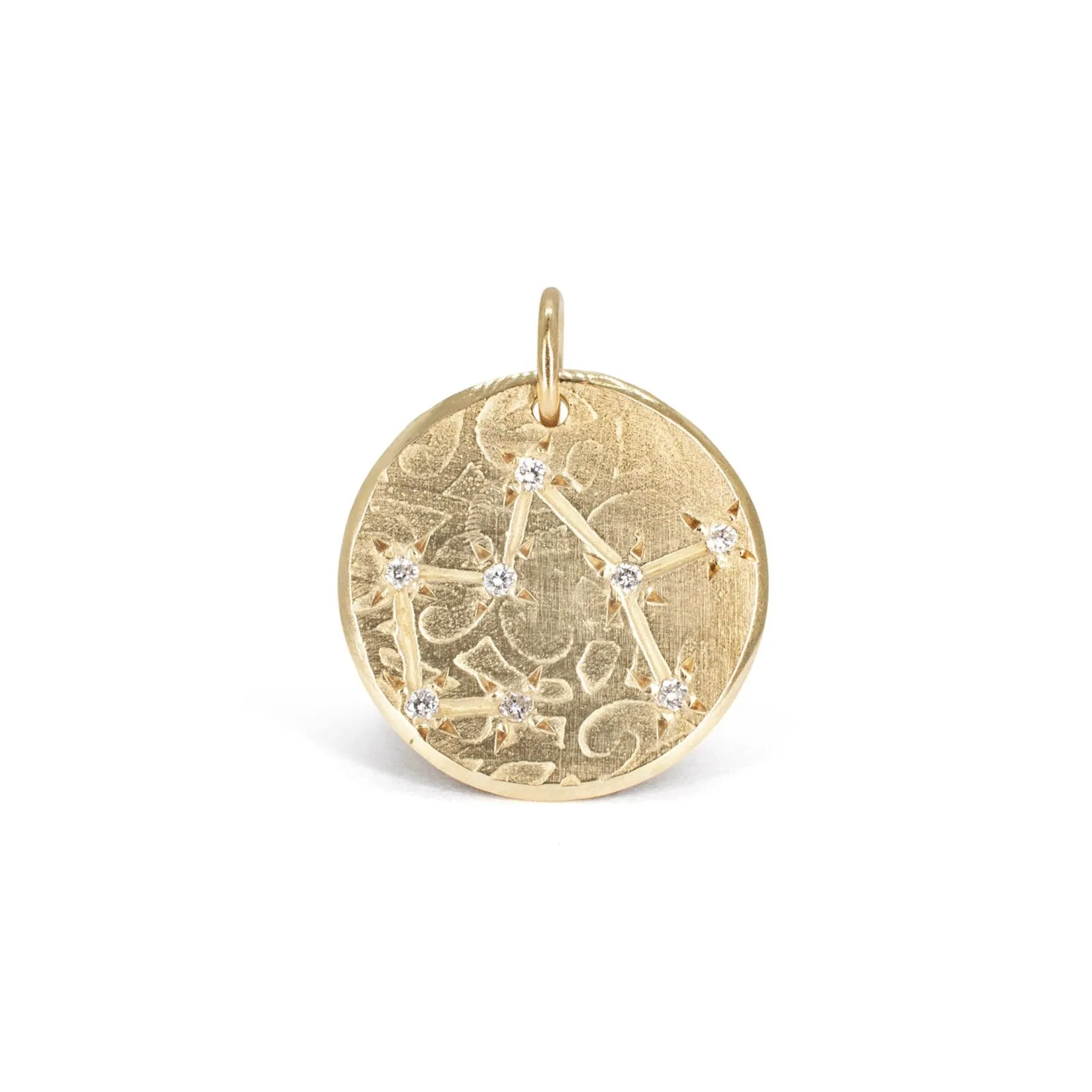 10K Zodiac Diamond Constellation Charms