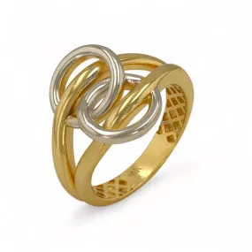 14k two gold color circle ring-227229