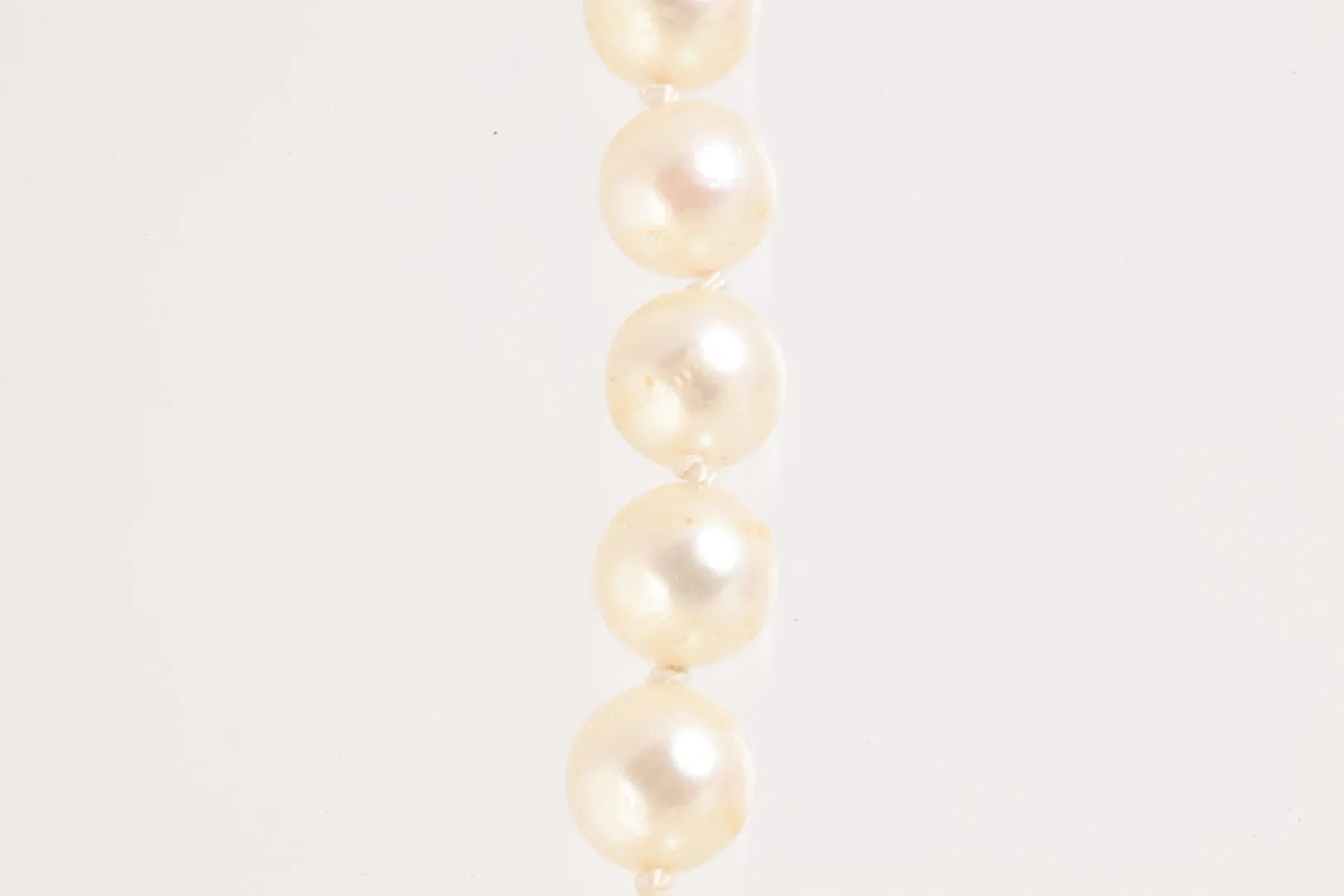 16.5" Mikimoto 925 Silver Pearl Necklace (18.56g.)