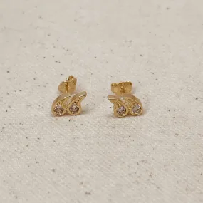 18k Gold Filled Mini CZ Stud Earrings