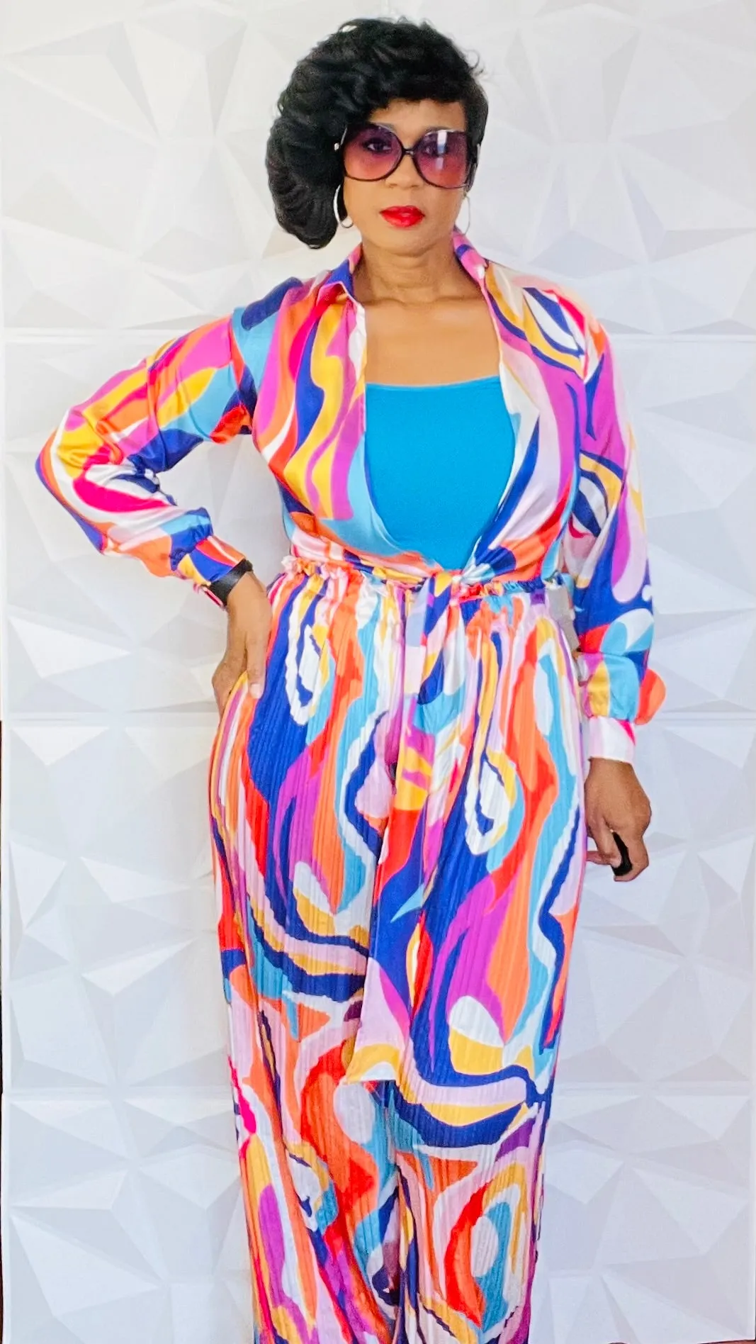 2 piece multi color set