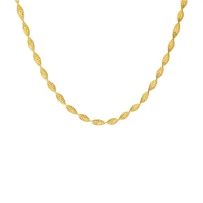 22K Yellow & White Gold Linked Chain