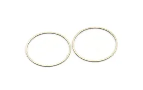 32mm Circle Connectors, 12 Antique Silver Plated Brass Circle Connectors (32x0.80mm) A3884