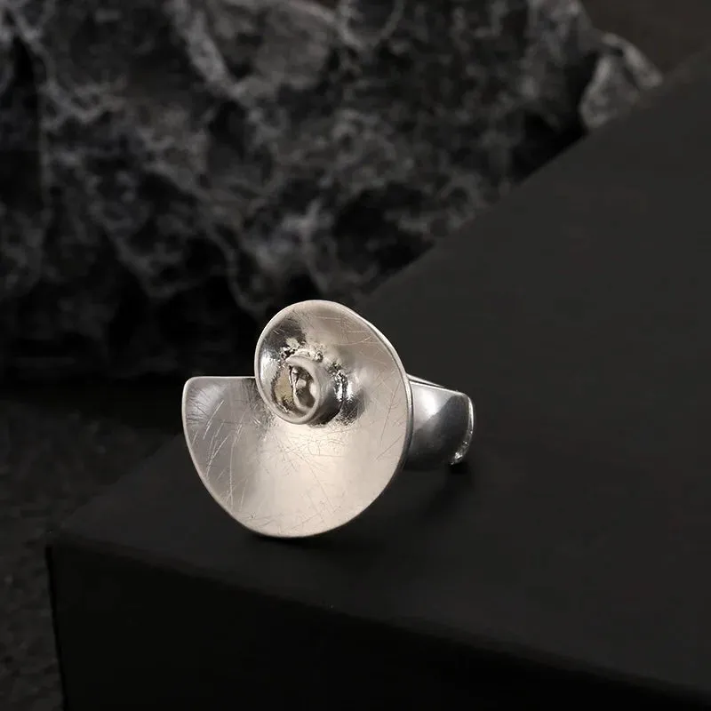 Adjustable Sterling Silver Snail Ring