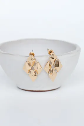 Adrianna Gold Statement Stud Earrings