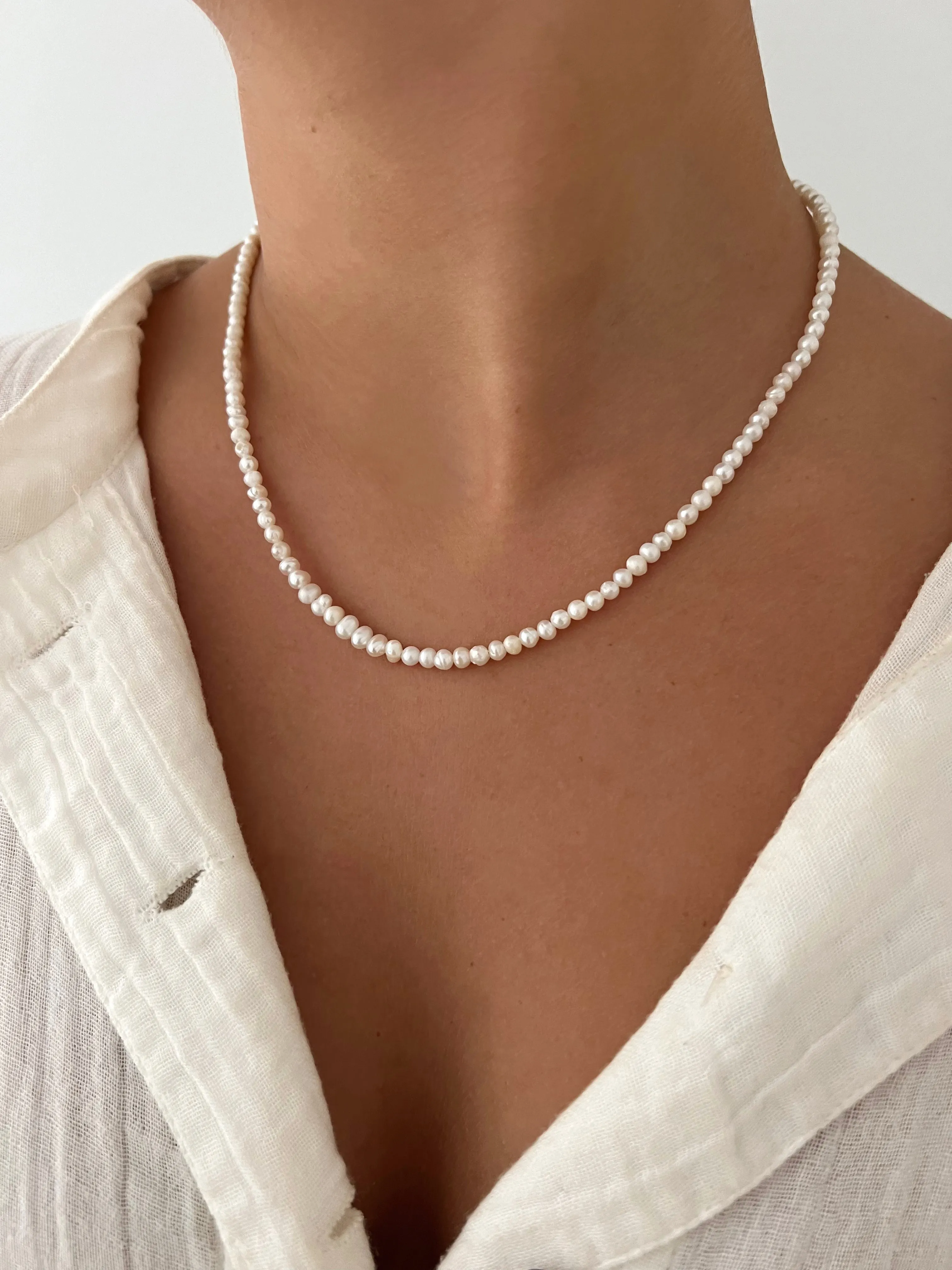 All Pearl Necklace