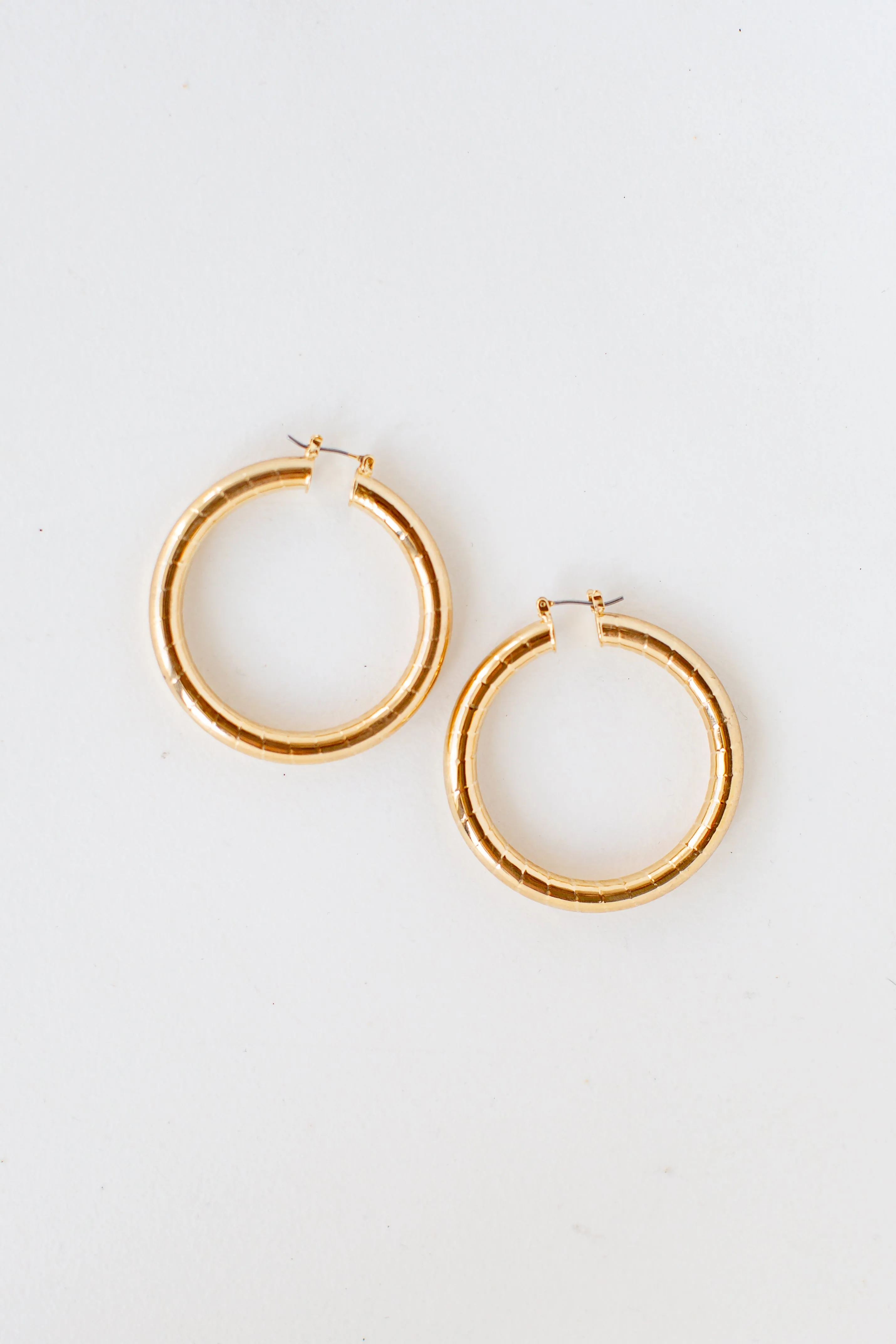 Angela Gold Hoop Earrings