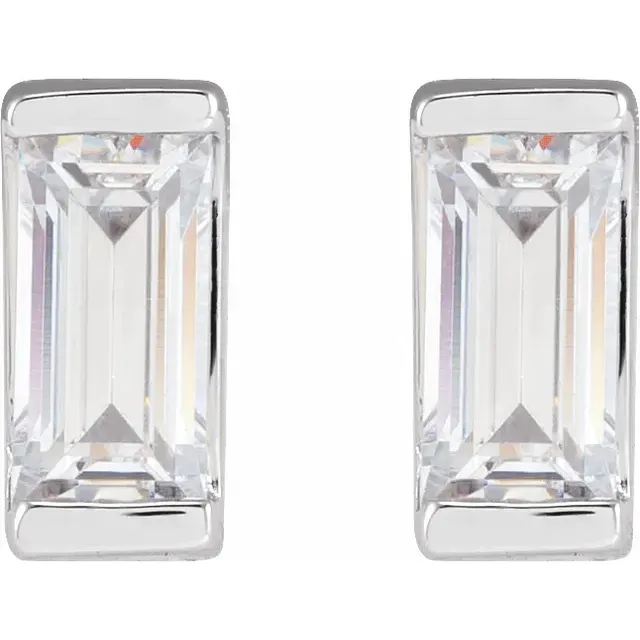 Baguette Diamond Studs