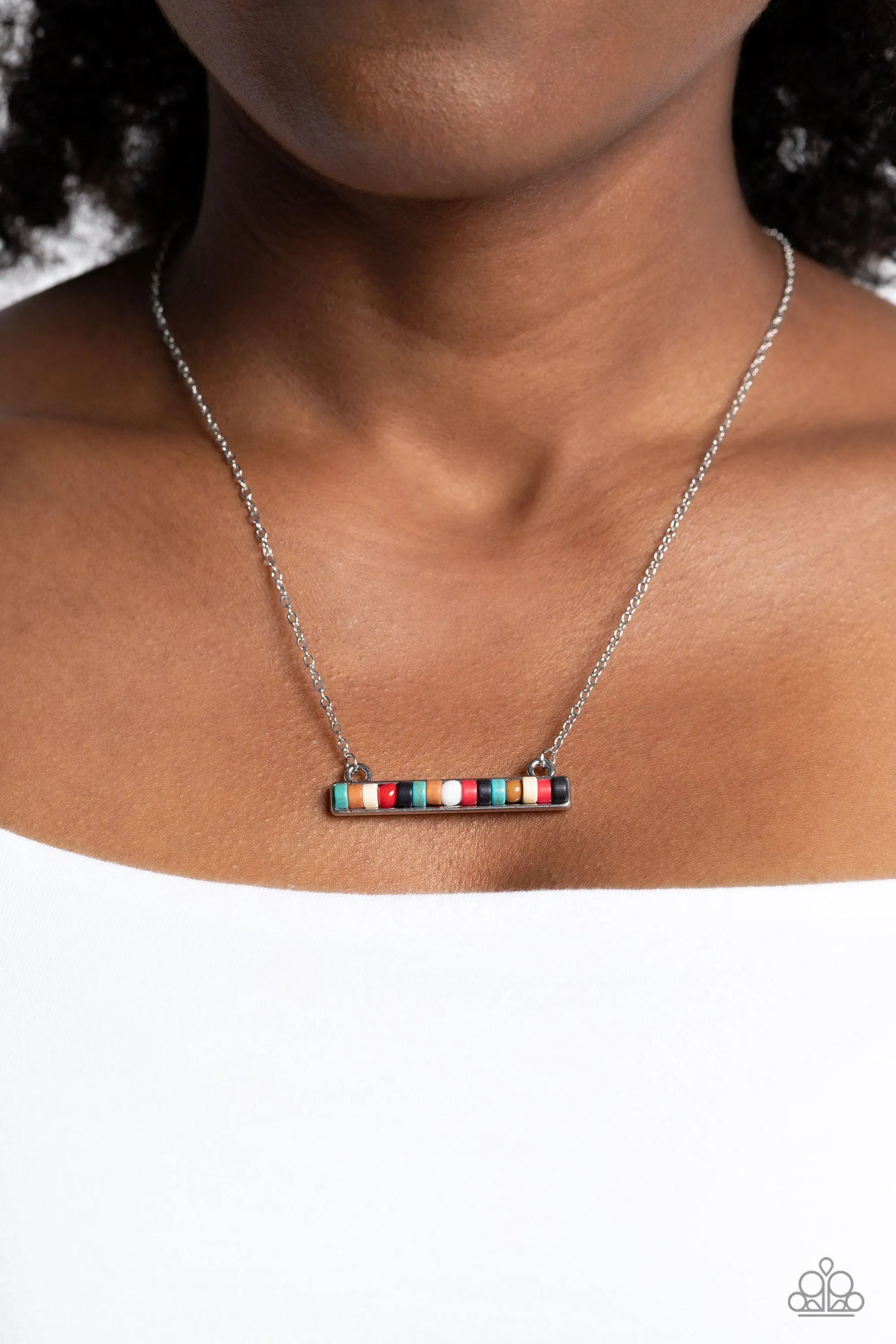 Barred Bohemian Multi Necklace - Paparazzi Accessories