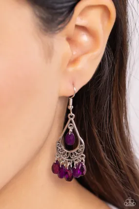 Beachside Ballroom Purple Earrings