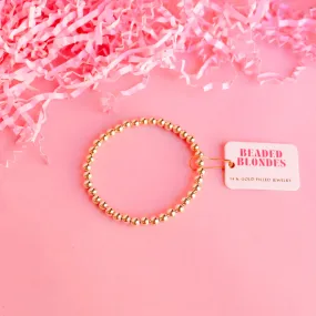 Beaded Blondes | 5MM Gold Beaded Bracelet