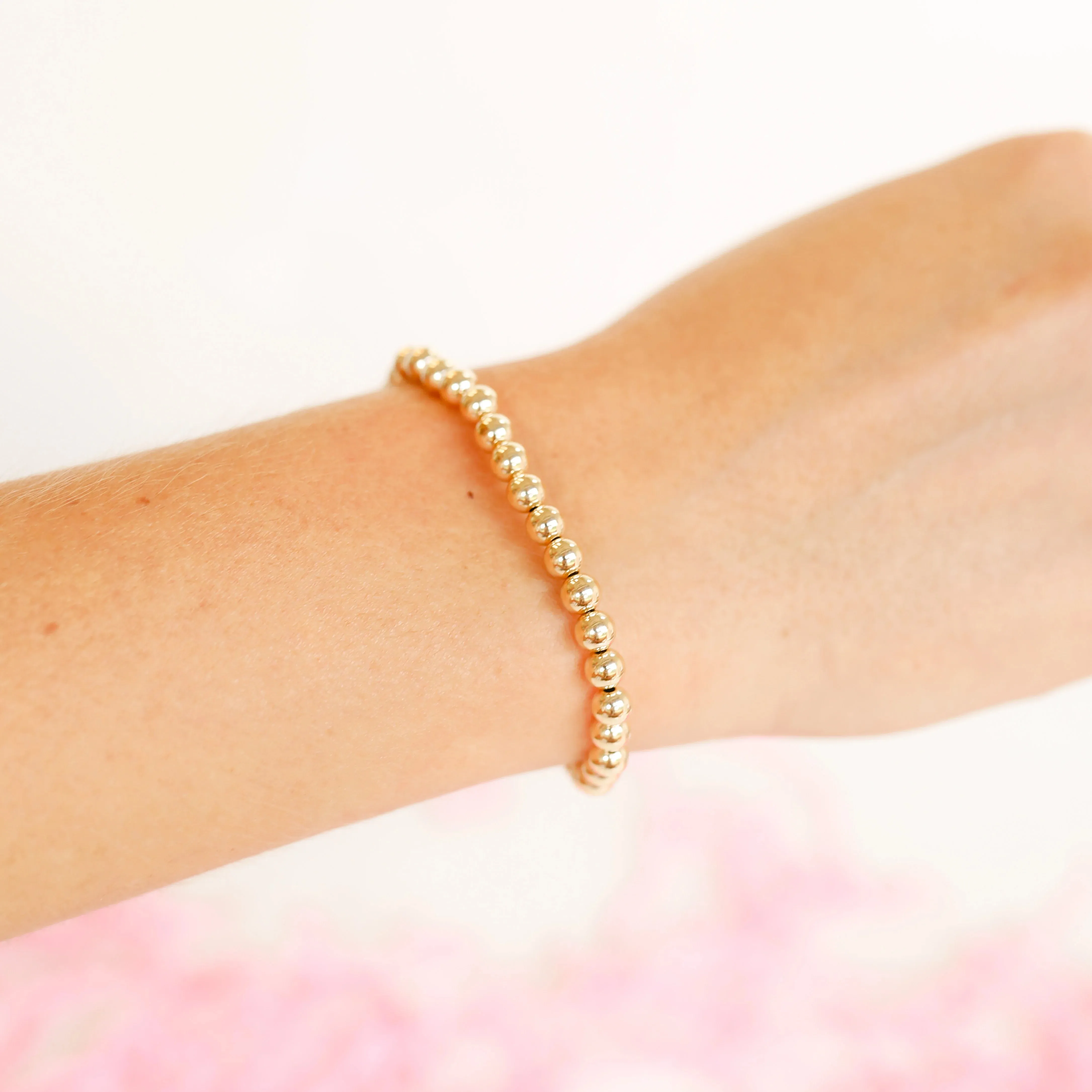 Beaded Blondes | 5MM Gold Beaded Bracelet