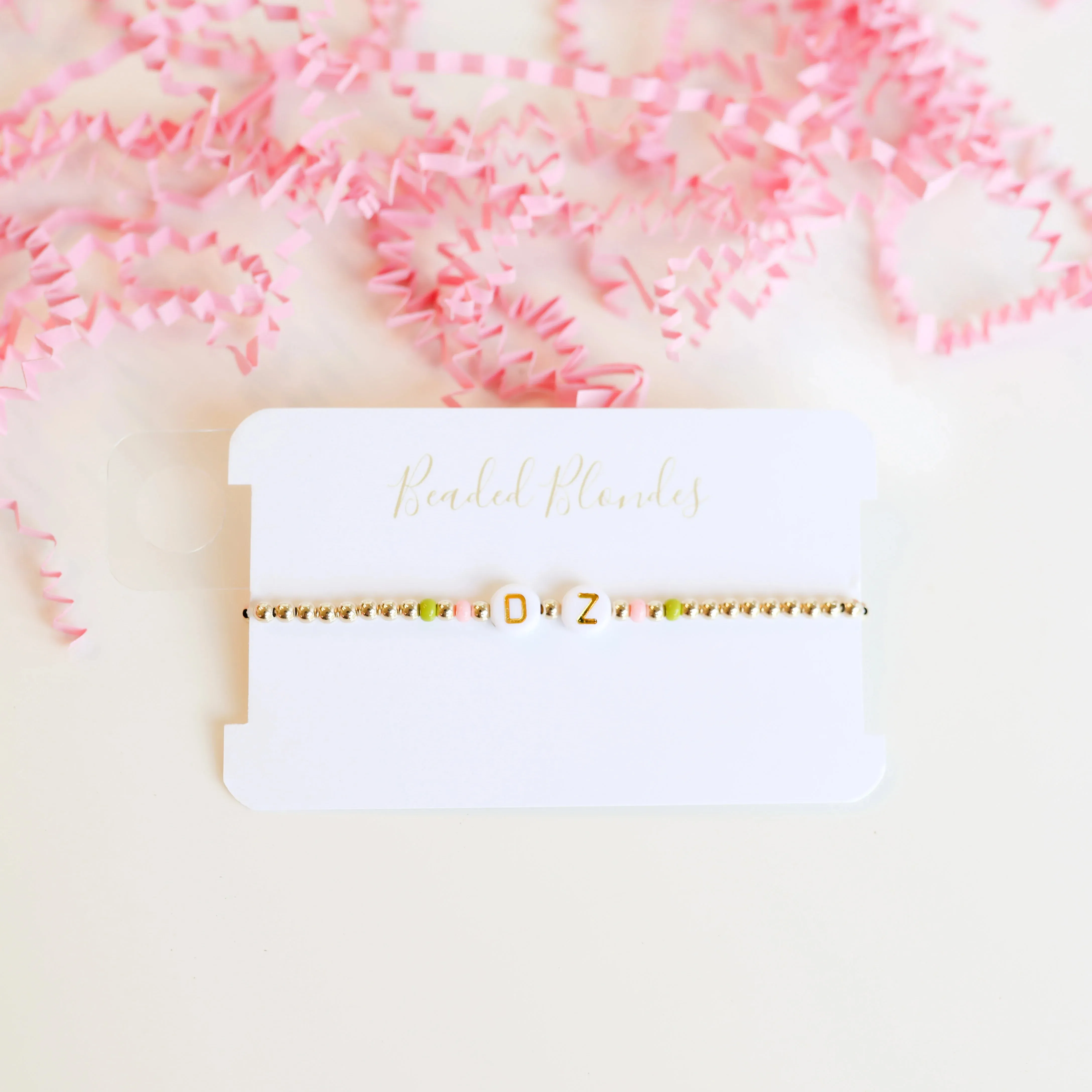 Beaded Blondes | Delta Zeta Color Sorority Bracelet