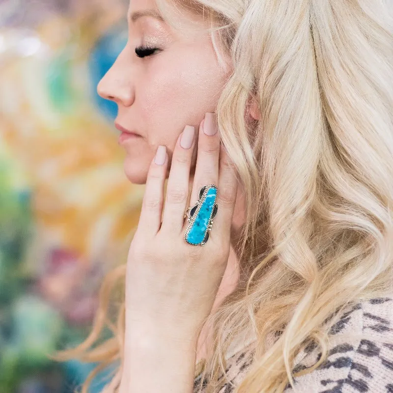 Beautiful in Blue Turquoise Ring