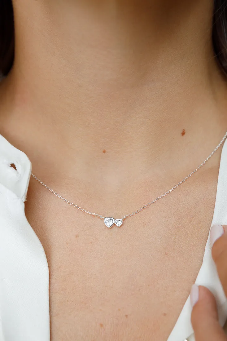 BEZEL HEART NECKLACE