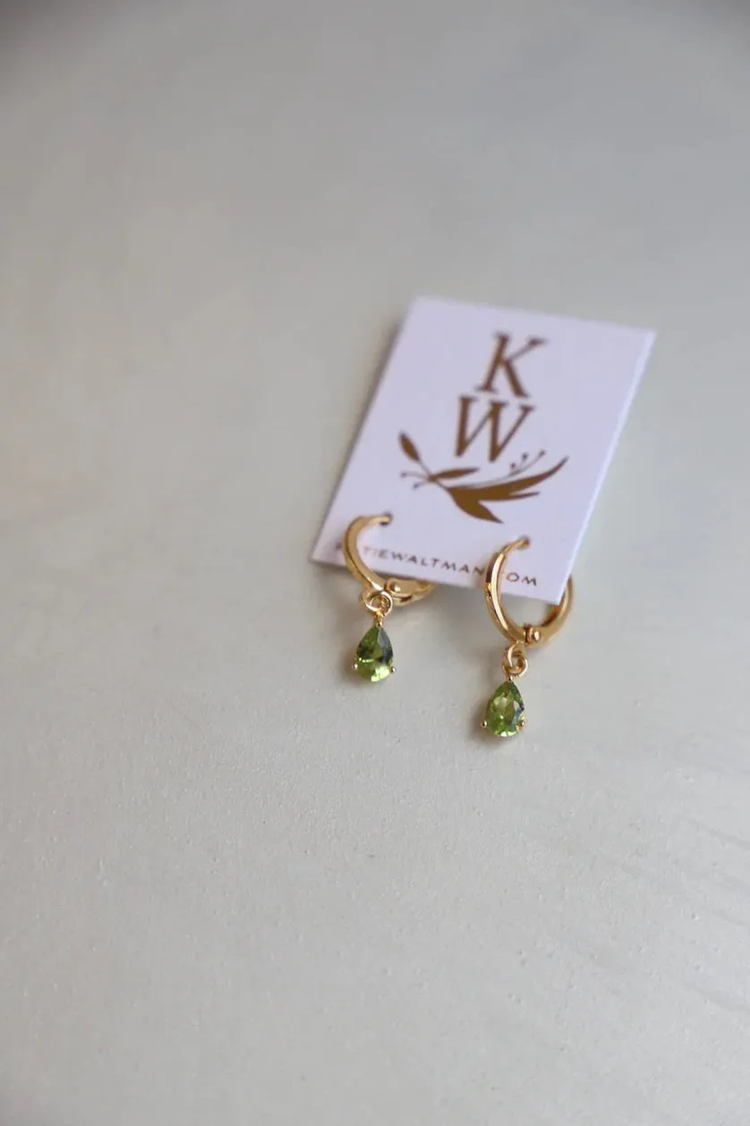 *Birthstone Teardrop Earrings