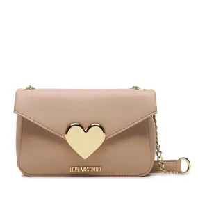 Borsa Donna a Spalla e Tracolla LOVE MOSCHINO linea Gracious Eco-Friendly Nude