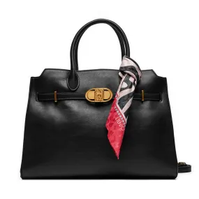 Borsa Donna Shopping a Mano LIU JO Nera con Foulard