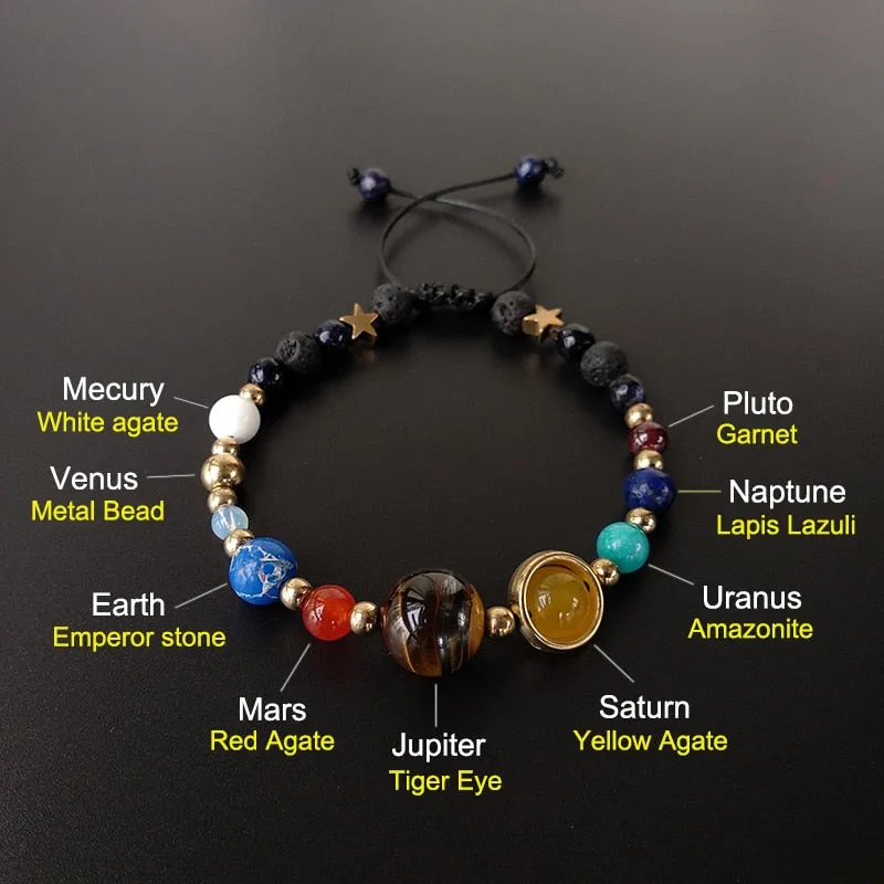 Bracelets Fashion Jewelry Galaxy Solar System Bracelet For Women,Men