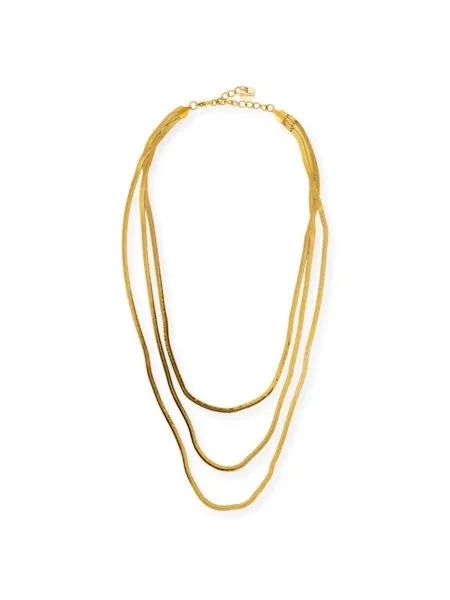 Elegant Bracha-Luann Triple-Layered Necklace for Women