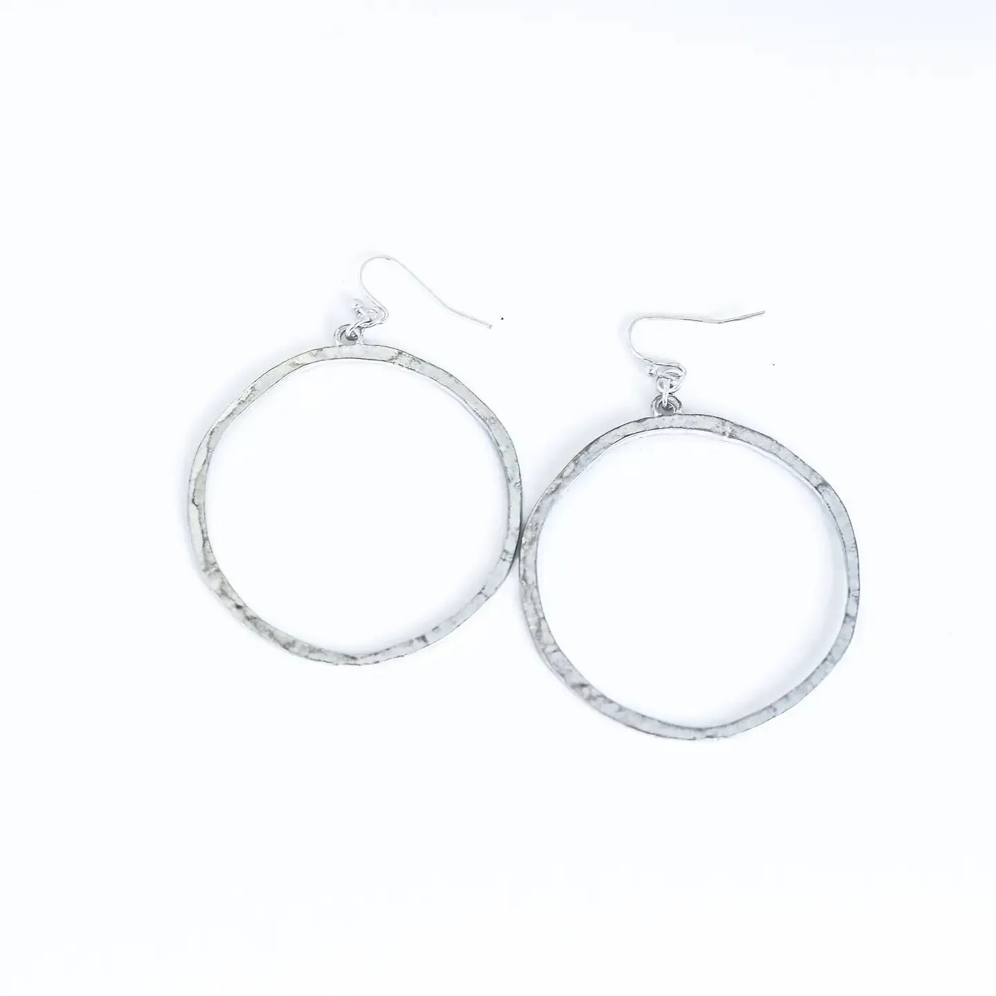 Burnished Open Circle  Earring