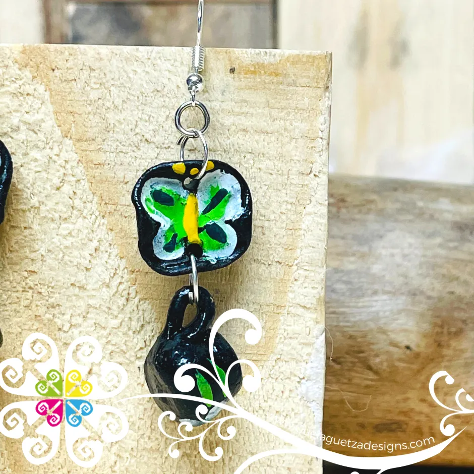 Butterfly plate with Mug - Cocinita Clay Earrings