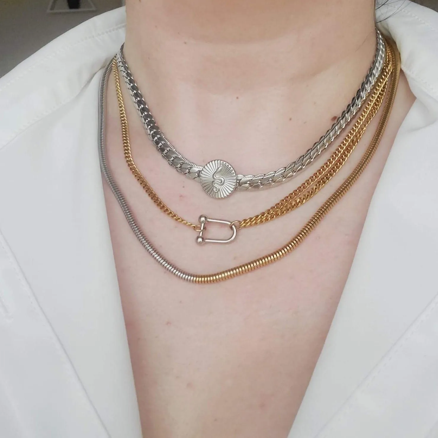 Cassie Double Tone Necklace