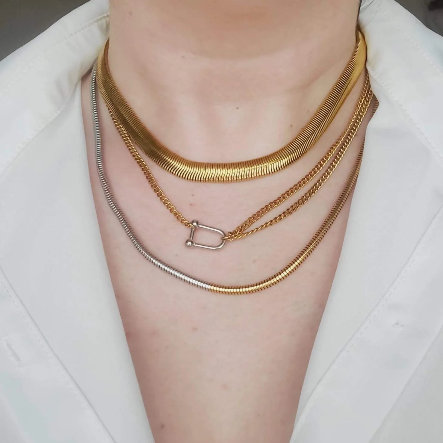 Cassie Double Tone Necklace