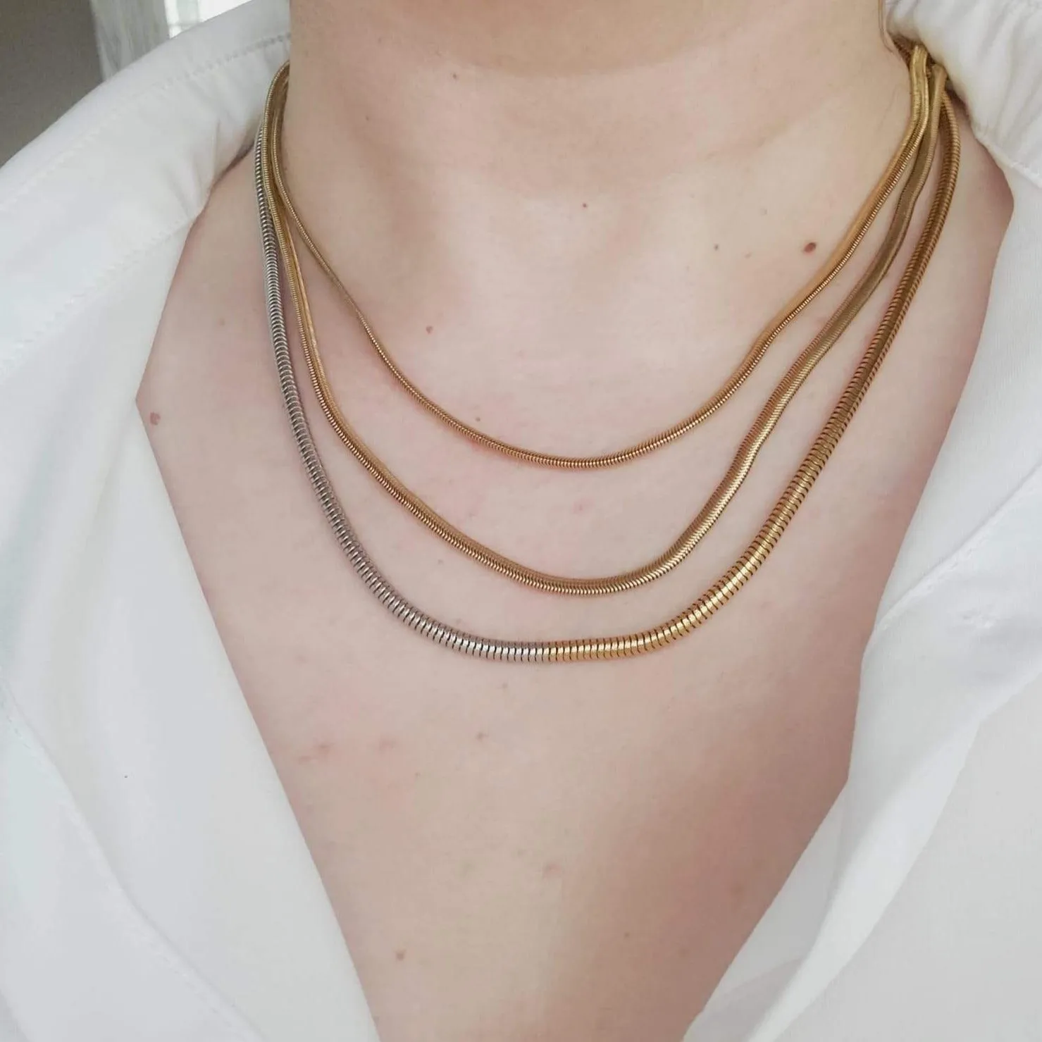 Cassie Double Tone Necklace