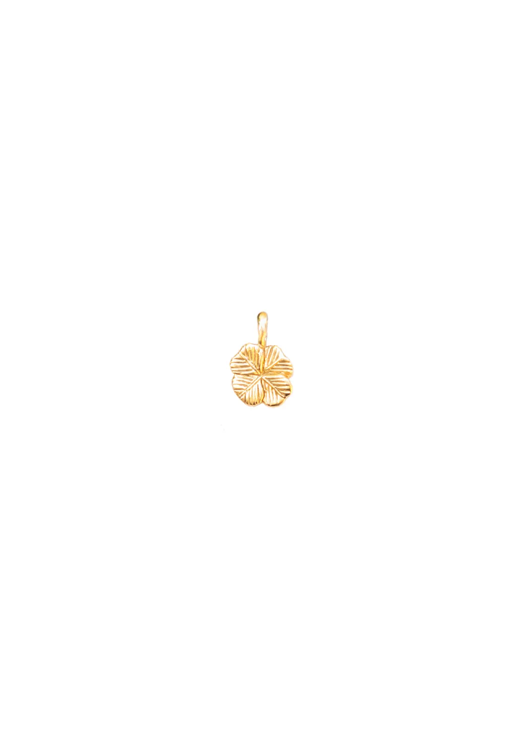 Catherine Michiels 14K Yellow Gold Four Leaf Clover Charm