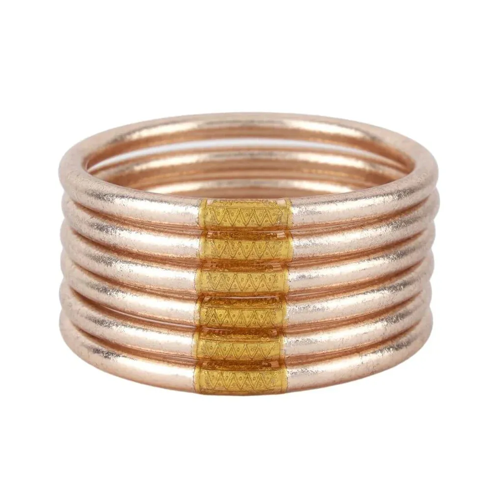 Champagne All Weather Bangles | Serenity Prayer