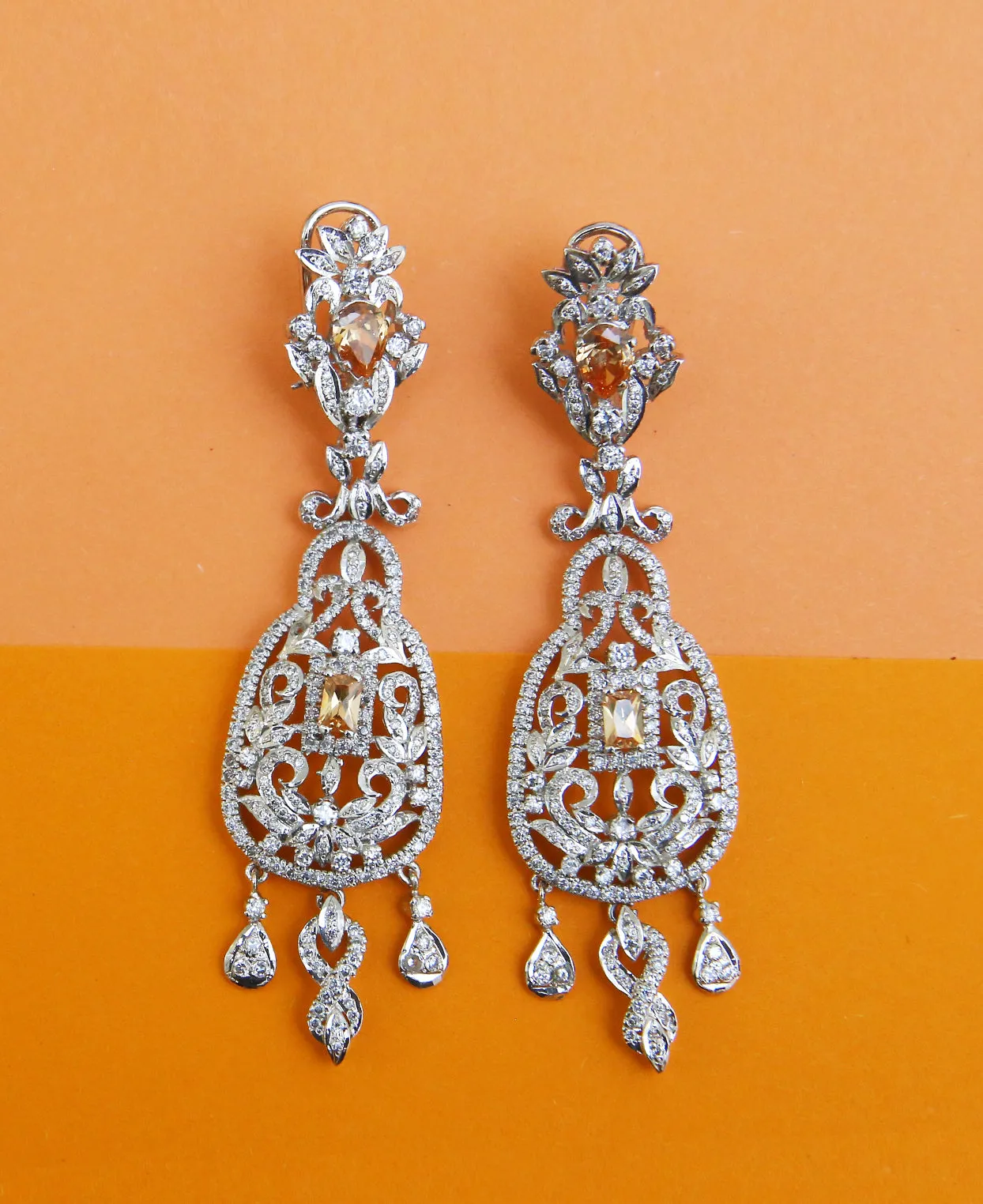 Champagne Egyptian Earrings