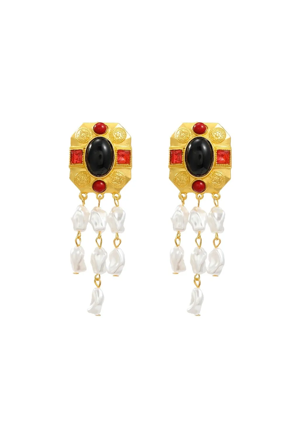 CHRISTINE EARRINGS BLACK