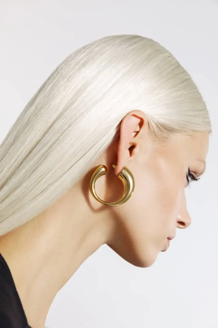 chunky gold hoop earrings