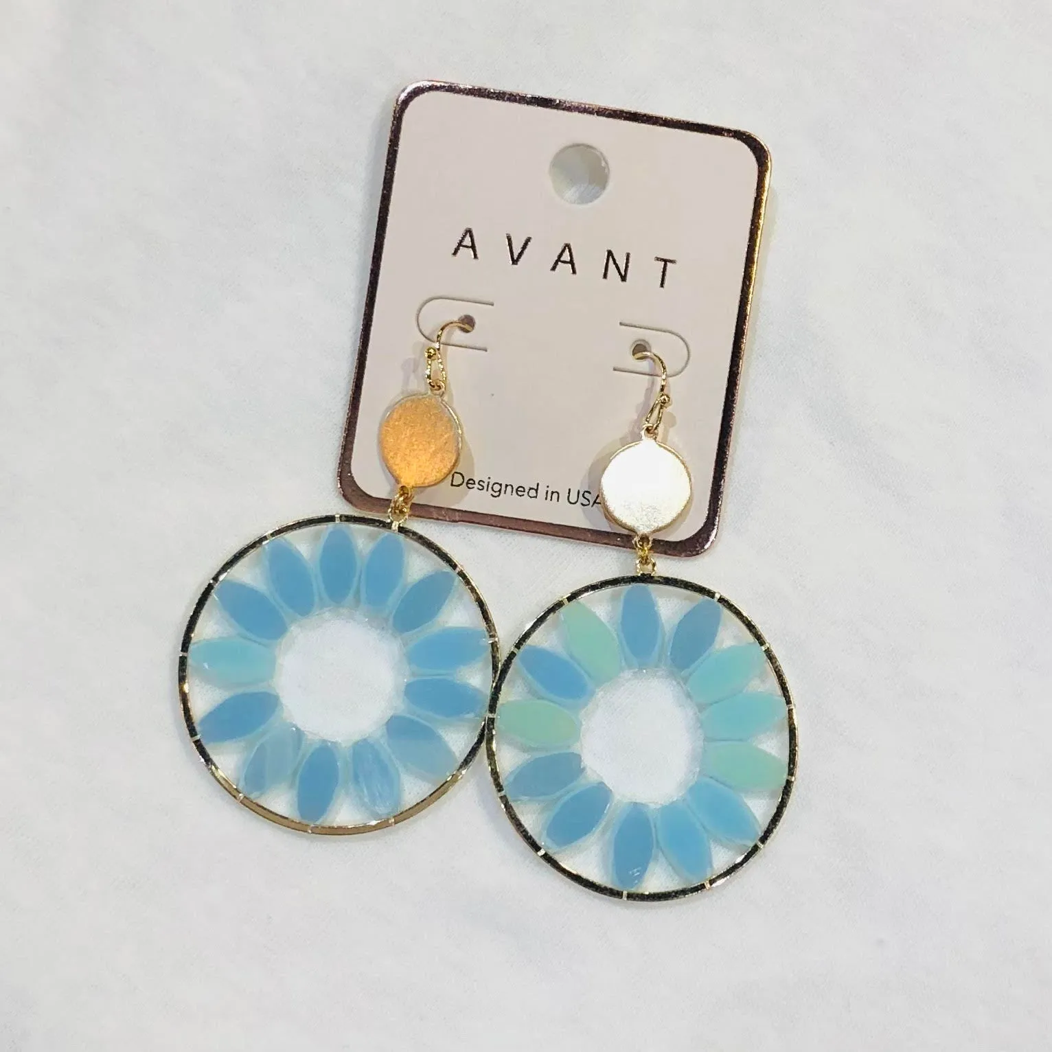 Circle Crystal Earrings