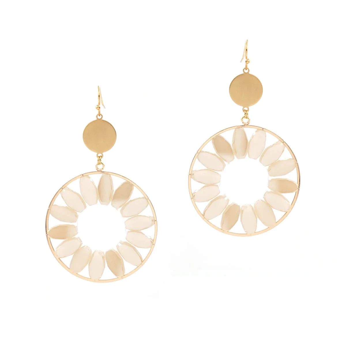 Circle Crystal Earrings