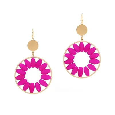 Circle Crystal Earrings