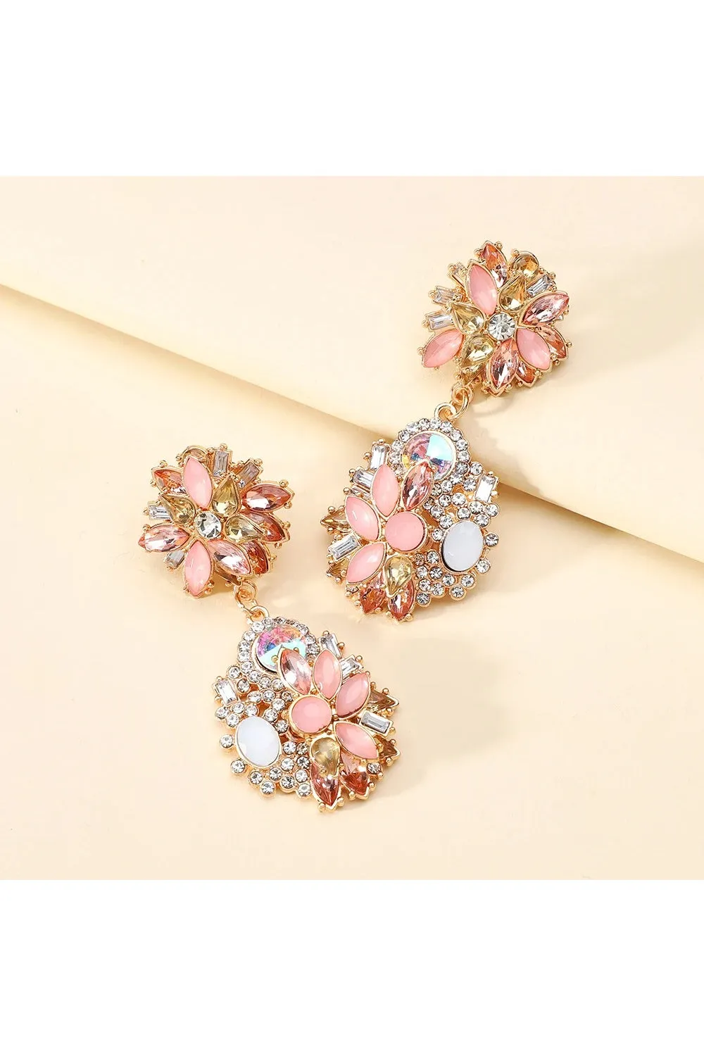 DANCING QUEEN EARRINGS PEACH