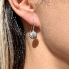 Diamond Ball Earrings