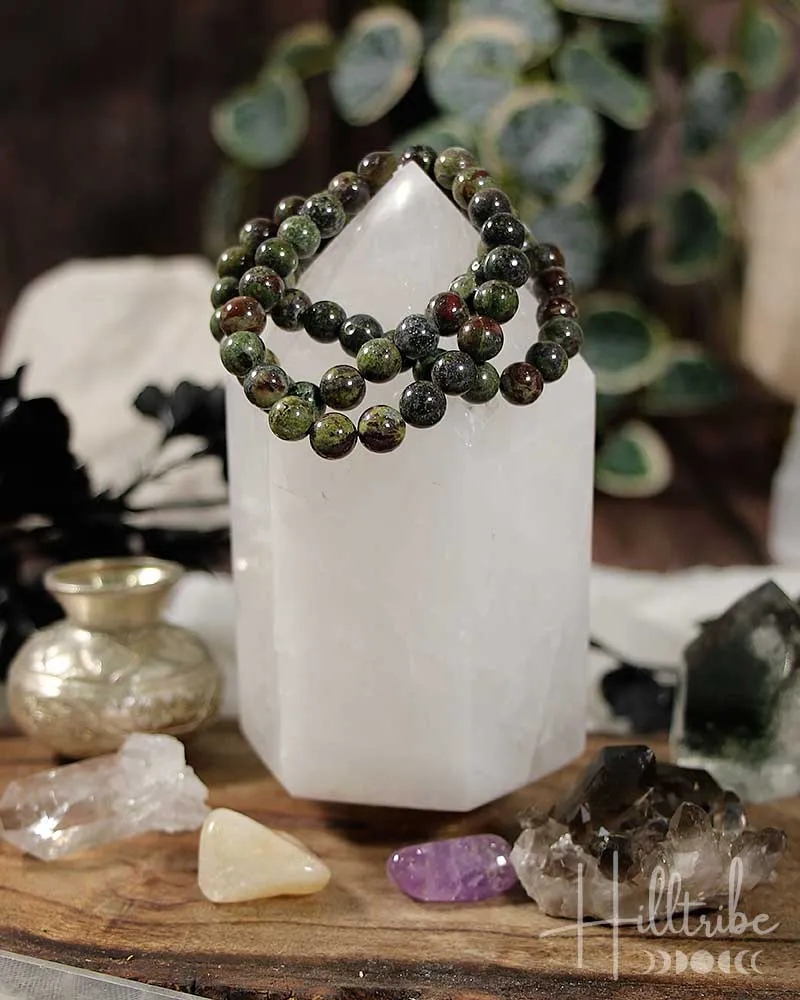 Dragon Blood Jasper Gemstone Power Bracelet 8mm