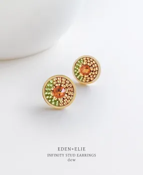 EDEN   ELIE Infinity stud earrings - dew