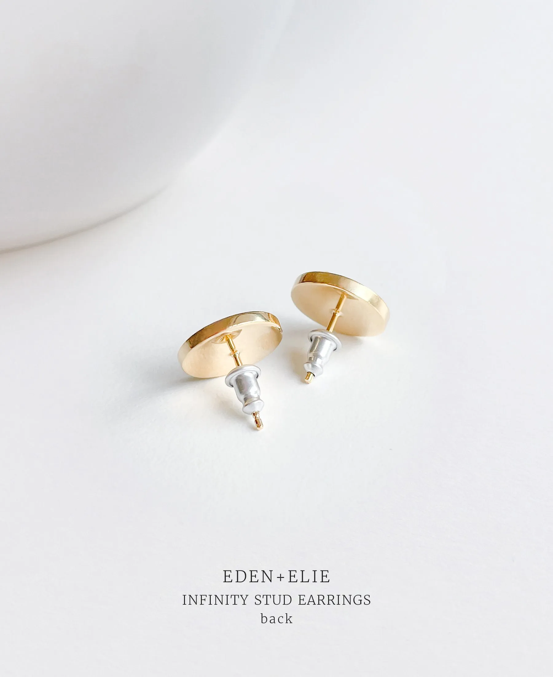 EDEN   ELIE Infinity stud earrings - pearl